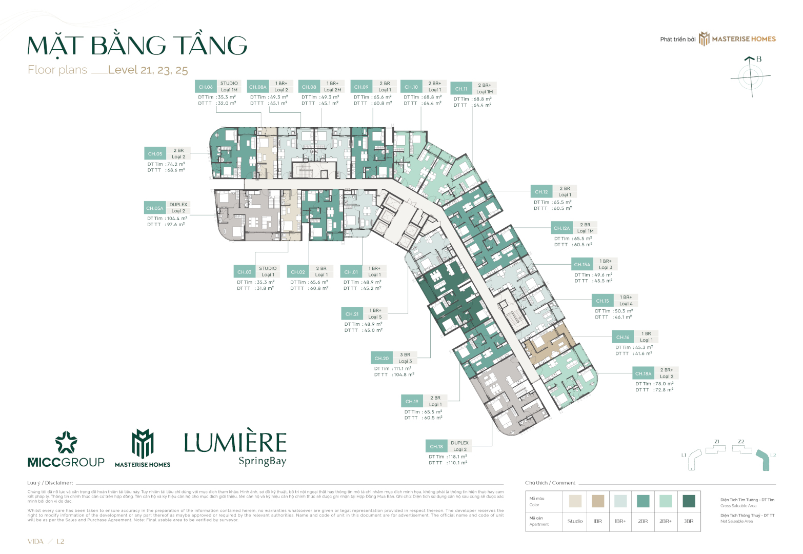 Mat bang toa Vida L2 Tang 21,23,25