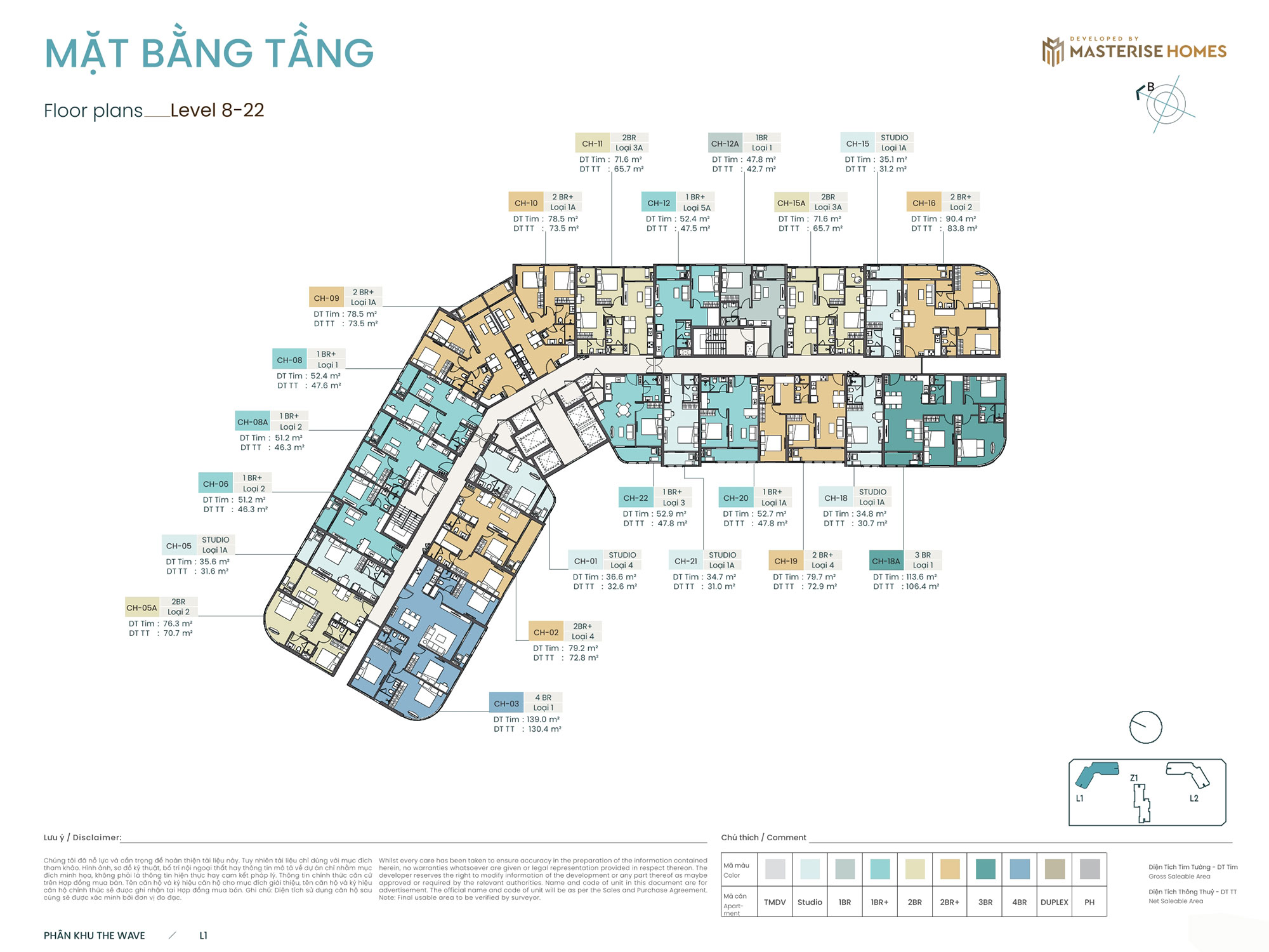 Mặt bằng tòa L1