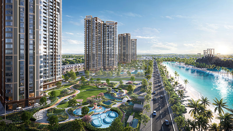 Masteri Grand Coast kế bên VinWonders Wave Park